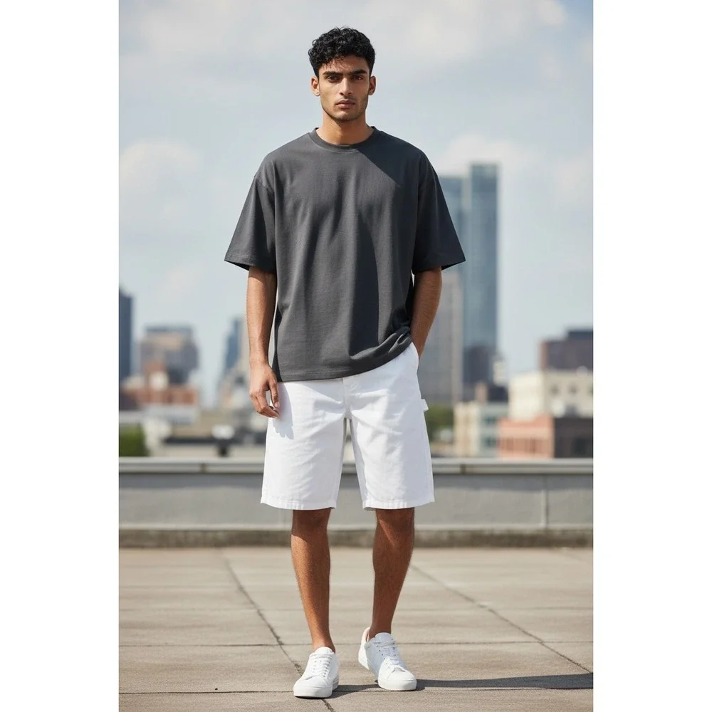 Dickies Mens White Painter Carpenter Shorts Relaxed Fit Utility Size 32‎